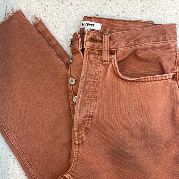 Re/Done Pink 70s Stovepipe Jeans - Picture 5 of 5
